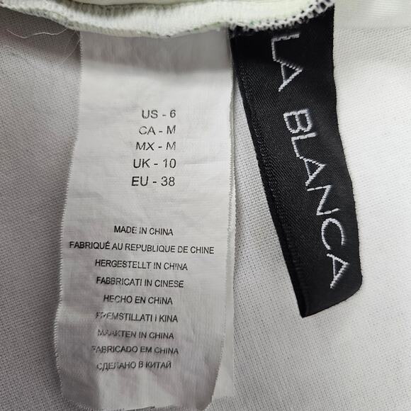 La Blanca Multi-Strap Black One-piece Swimsuit Women's 8 - Picture 6 of 7